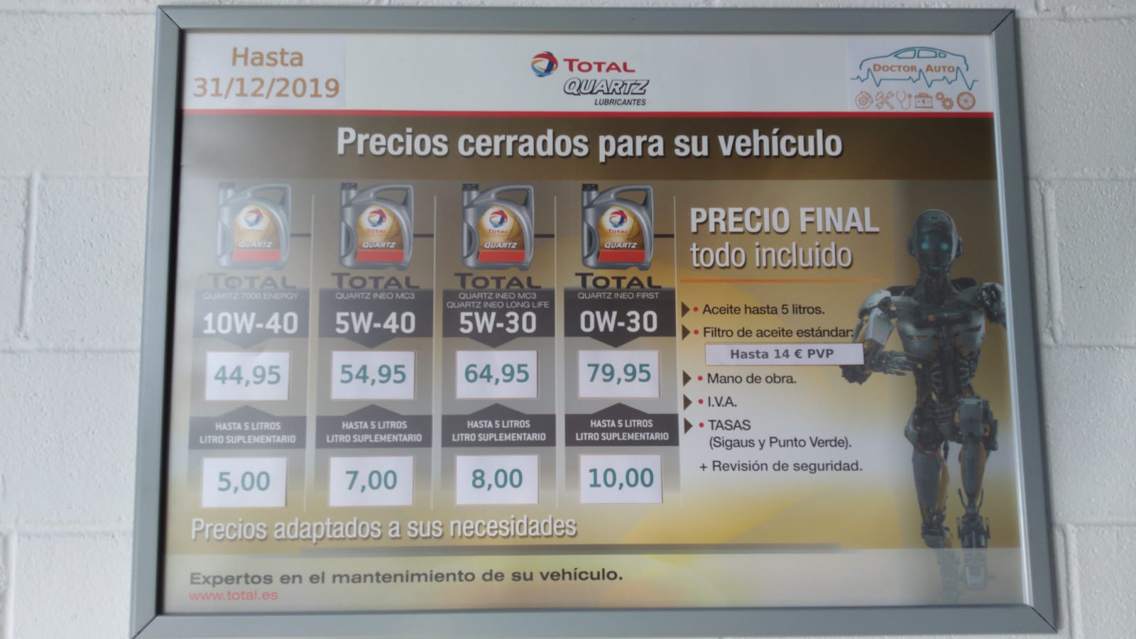 Precios cerrados para su vehículo, Dr. Auto en Granada